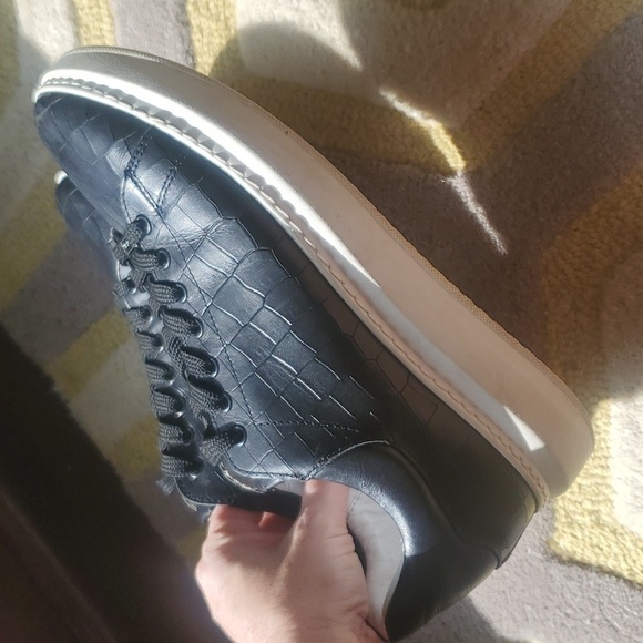 Saint + Sofia Hampsted Sneaker Croc Leather Sneakers - Picture 6 of 10